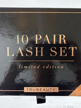TruBeauty Limited Edition 10-Pair Lash Set — Black & Gold